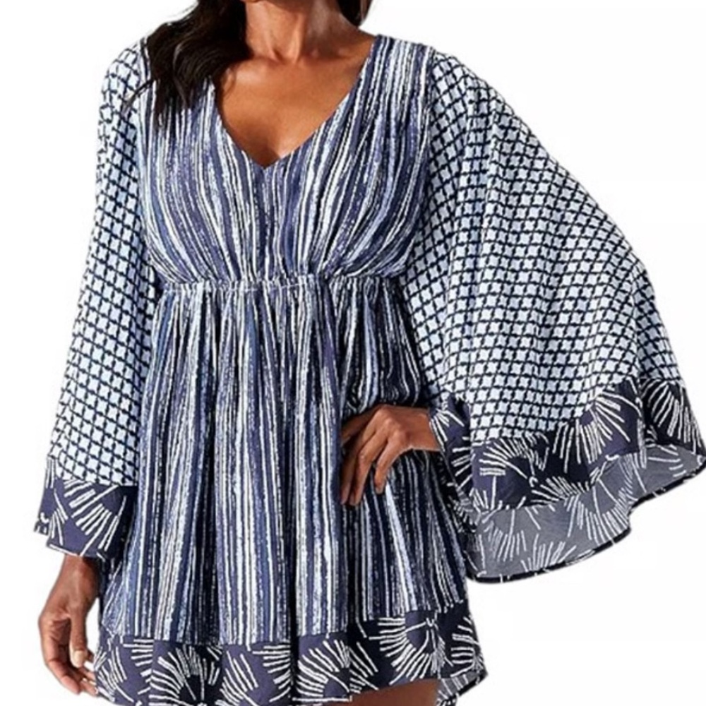 Tommy Bahama Sanibelle Blues Tunic Swim Cover-Up